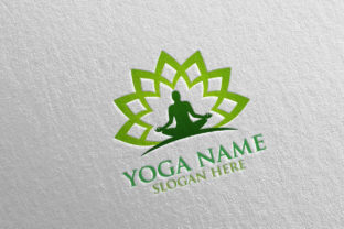 Lotus Flower Logo 47 for Yoga and Spa