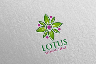 Lotus Logo for Yoga and Spa