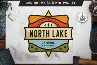 North Lake Camping Logo Badge Template: A Versatile Design Asset for Outdoor Enthusiasts