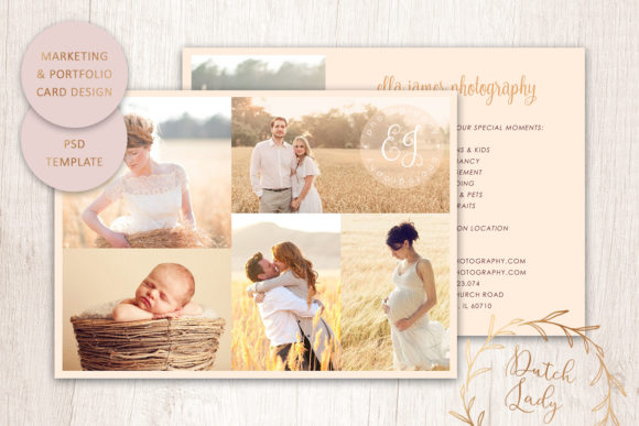 Photo Portfolio Card Template 3