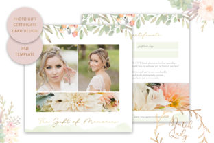 PSD Photo Gift Certificate Card Template - Design 54: A Versatile Tool for Custom Postcard Creation