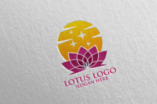 The Yoga and Spa Lotus Flower Logo 10: A Versatile Design Template for Wellness Brands