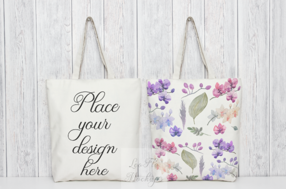 Two Tote Bag Mockup Grocery Bags: A Versatile Tool for Designers and Creators