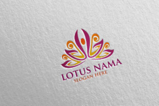 Yoga and Spa Lotus Flower Logo 14: A Versatile Design for Wellness Brands