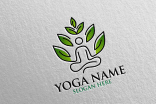 Yoga and Spa Lotus Flower Logo 45
