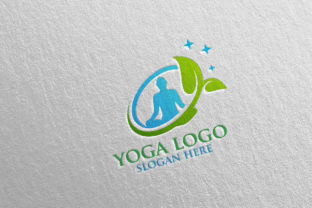 Yoga and Spa Lotus Flower Logo 5
