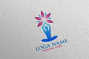 Yoga and Spa Lotus Flower Logo 68: A Versatile Design for Wellness Brands
